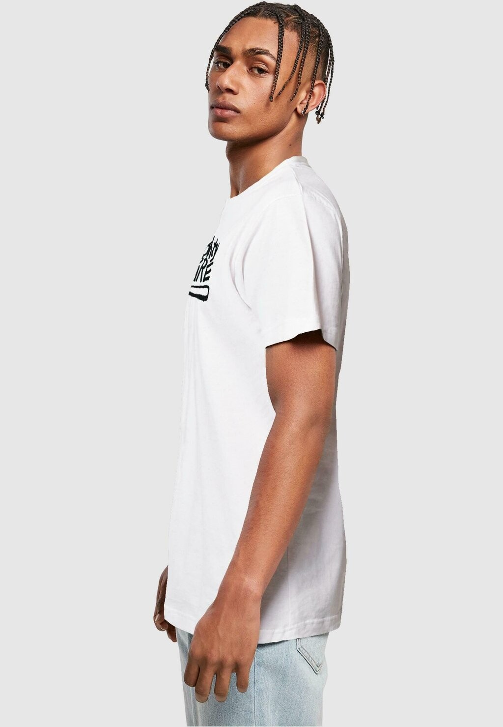 

Футболка с принтом NAUGHTY BY NATURE LOGO ROUND NECK Merchcode, белый