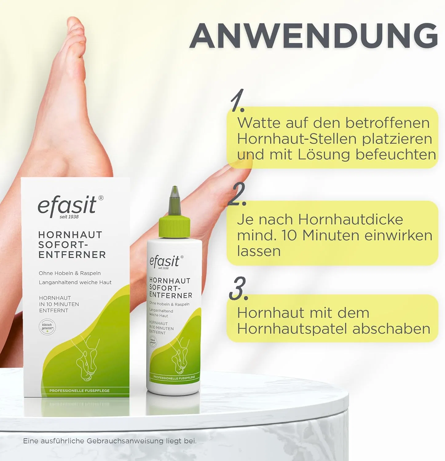 Набор для удаления мозолей efasit Instant Remover и крем Anti-Callus ‎Efasit — фото 4