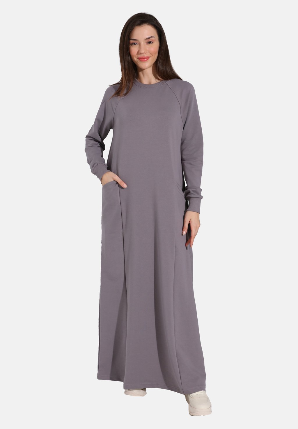 

Платье из джерси MODEST- REFKA Modanisa, темно-серый