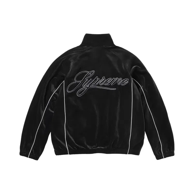 Спортивная куртка Supreme Velour Mesh Track Jacket, черный — фото 2