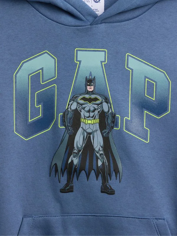 Gapkids | толстовка с логотипом бэтмена в расслабленном стиле Gap, Bainbridge Blue — фото 3