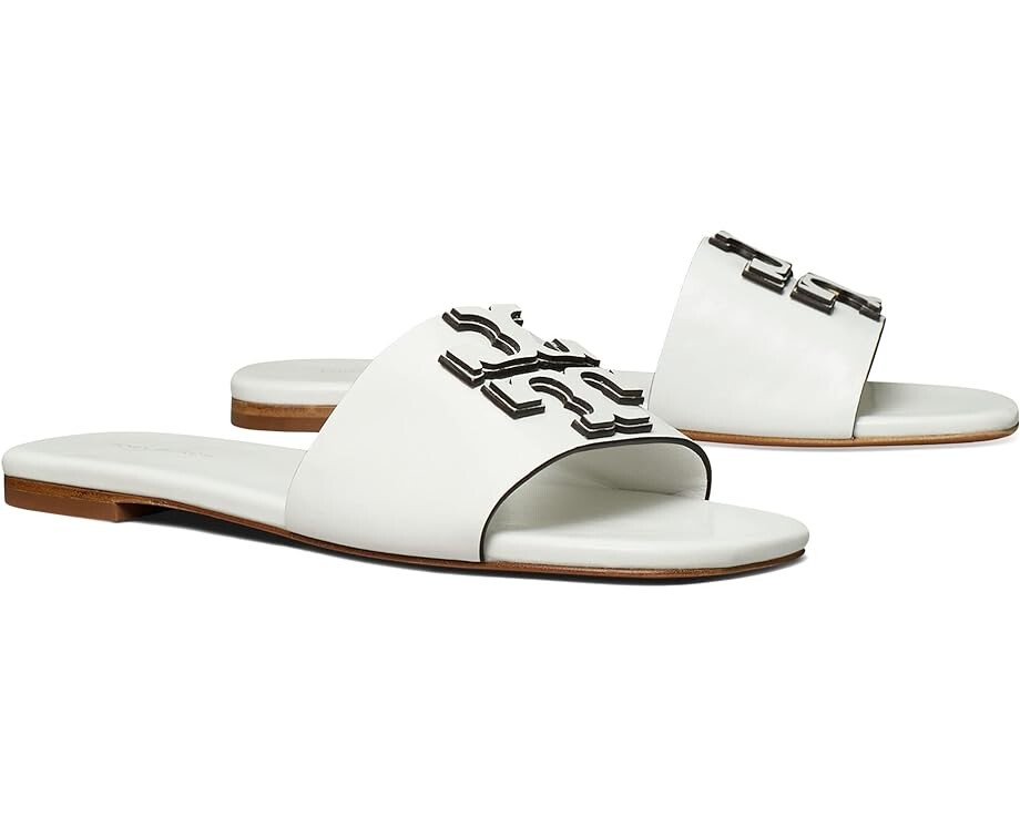

Сандалии Tory Burch Ines Flat Slide, цвет Gardenia