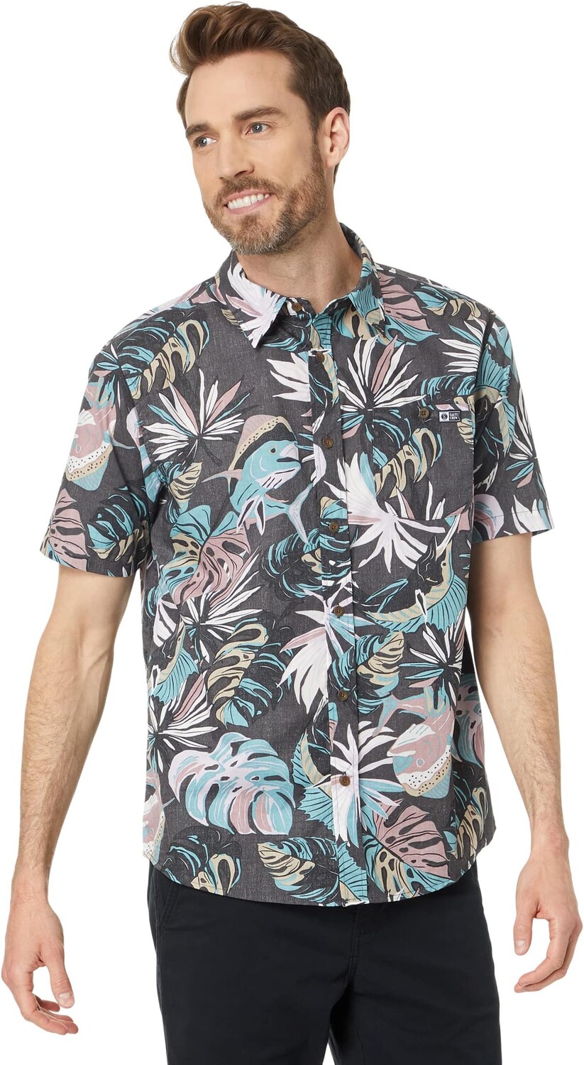 

Рубашка Salty Crew Large Kine Short Sleeve Woven, угольный