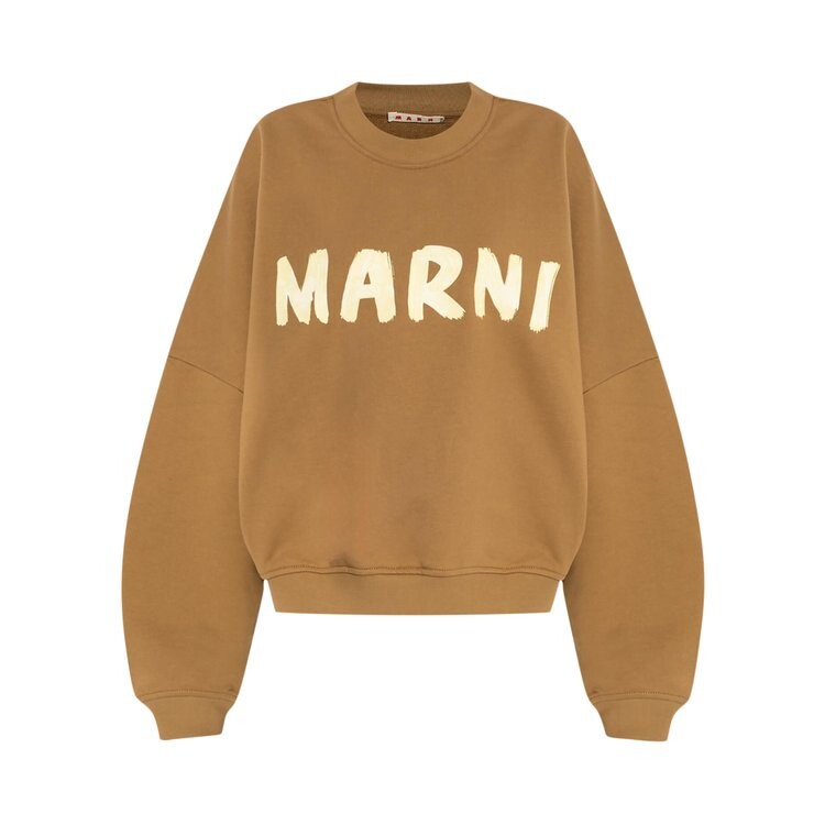 

Толстовка Marni Logo Sweatshirt, оливковый