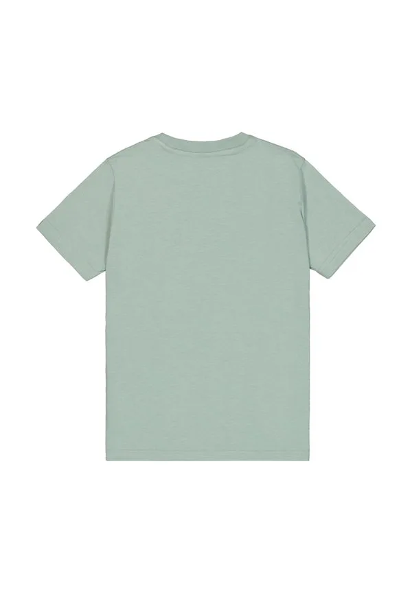 Базовая футболка с принтом для детей и подростков Alpha Industries, Frost Green — фото 2