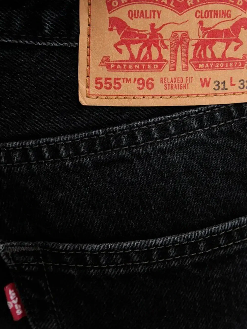 Свободные джинсы прямого кроя Levi's, черный — фото 4