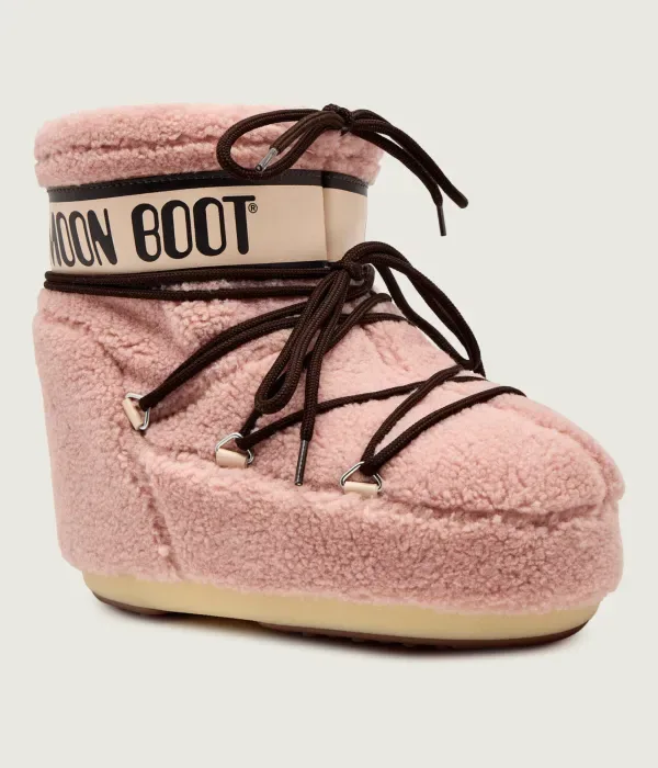 Снежные сапоги MB ICON LOW FLEECE Moon Boot, розовый