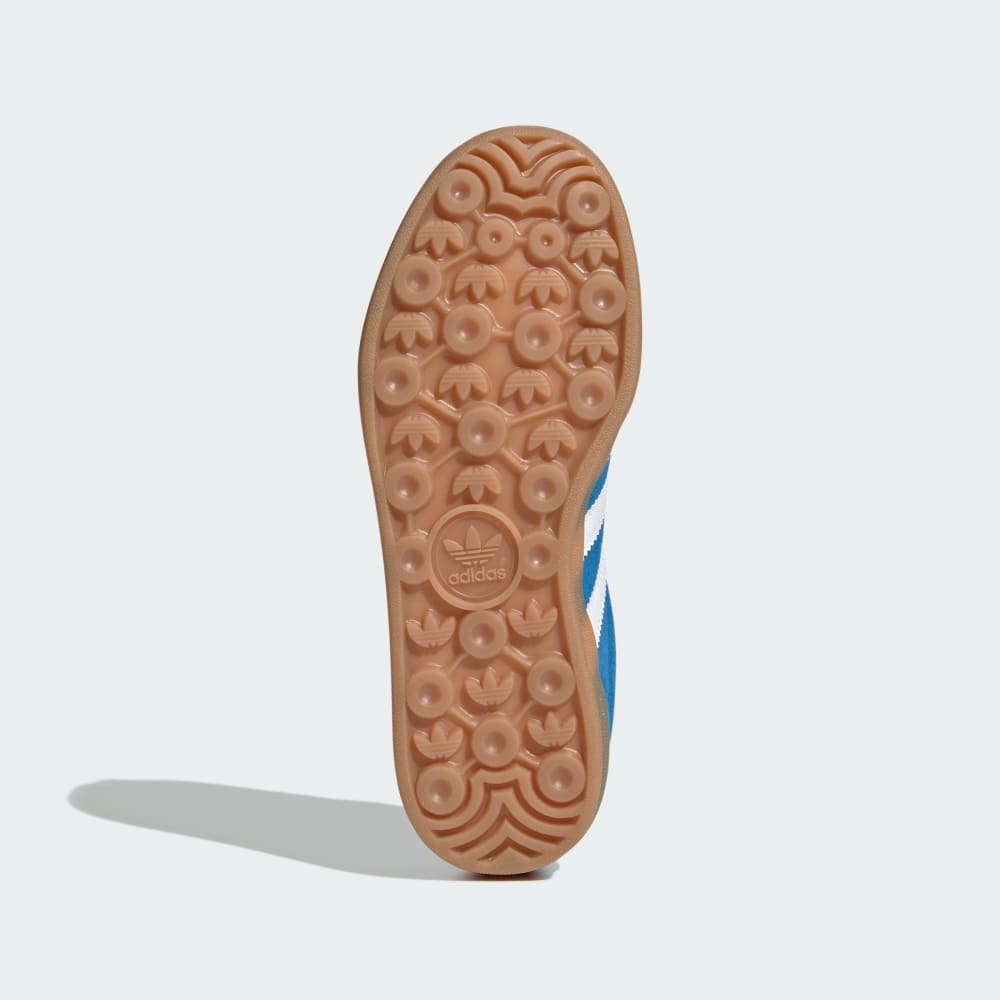 Кроссовки Adidas Gazelle Indoor Shoes Kids, цвет Blue Bird/Cloud White/Gum — фото 3