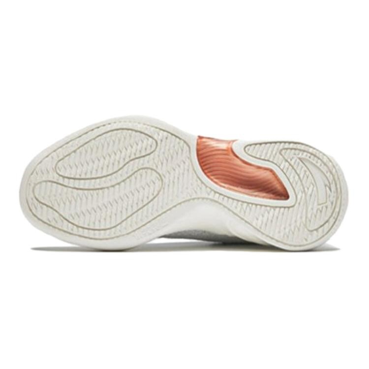 Детские баскетбольные кроссовки Kids Low-top Ivory White/Silver/Rose Gold Anta Kids, серебряный — фото 4