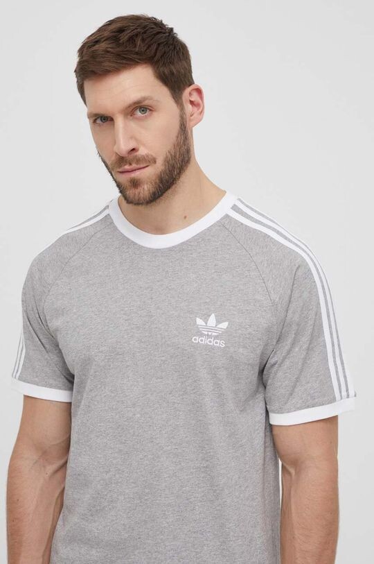 

Хлопковая футболка adidas Originals, серый