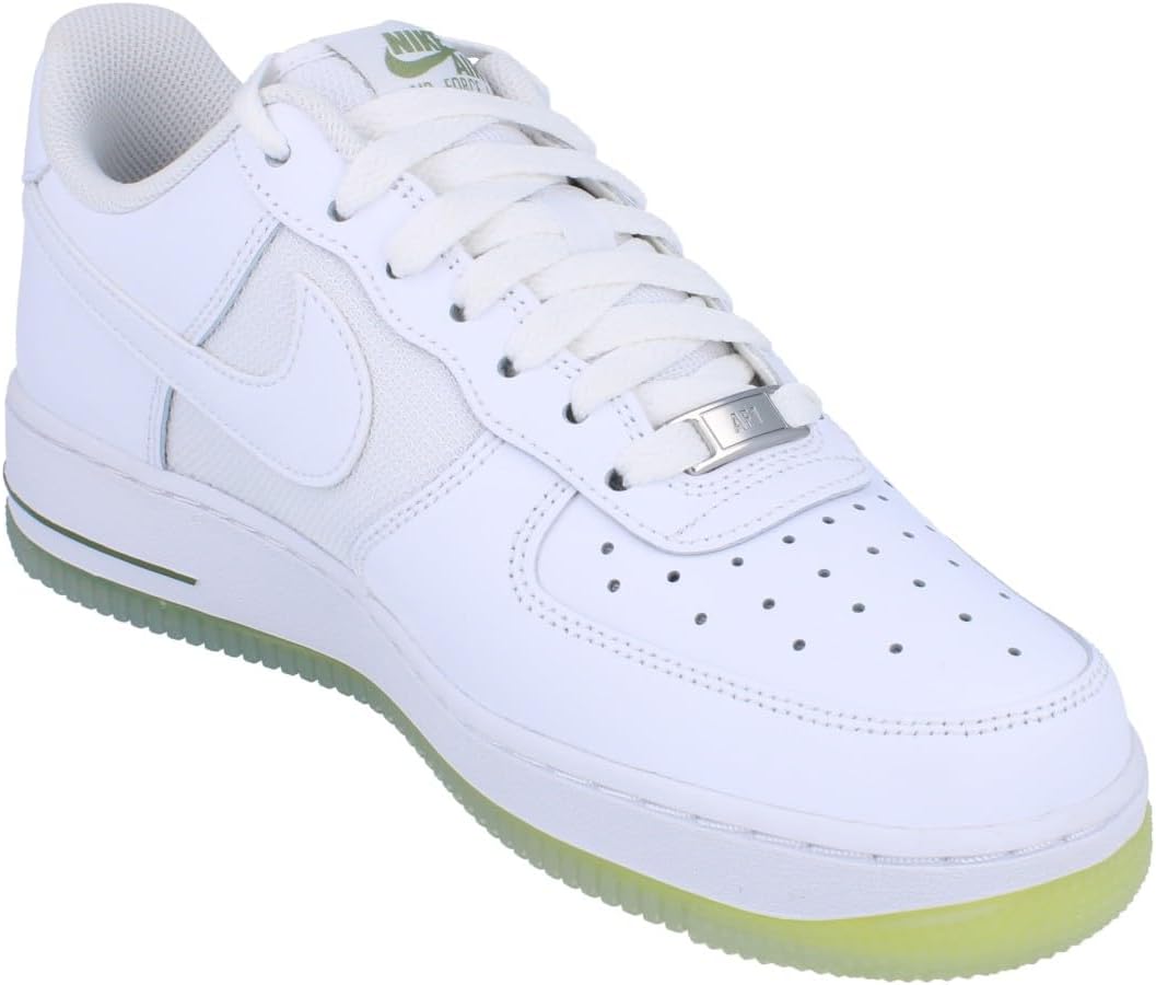 Кроссовки Nike Air Force 1 07 Mens Trainers Hm0941, White Oil Green 100 — фото 4