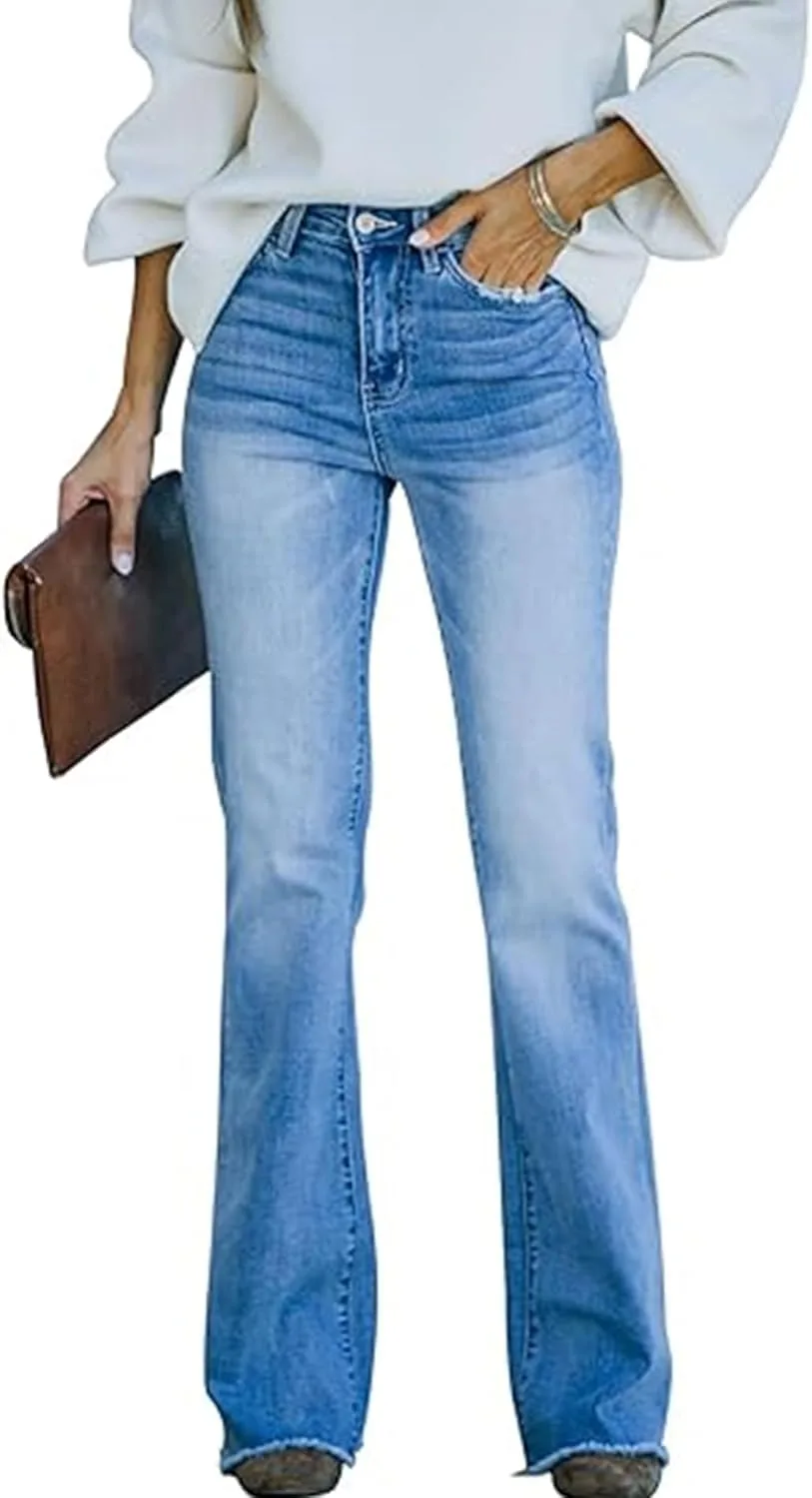 

Женские джинсы Sexyshine Bell Bottom с высокой талией и расклешенным силуэтом