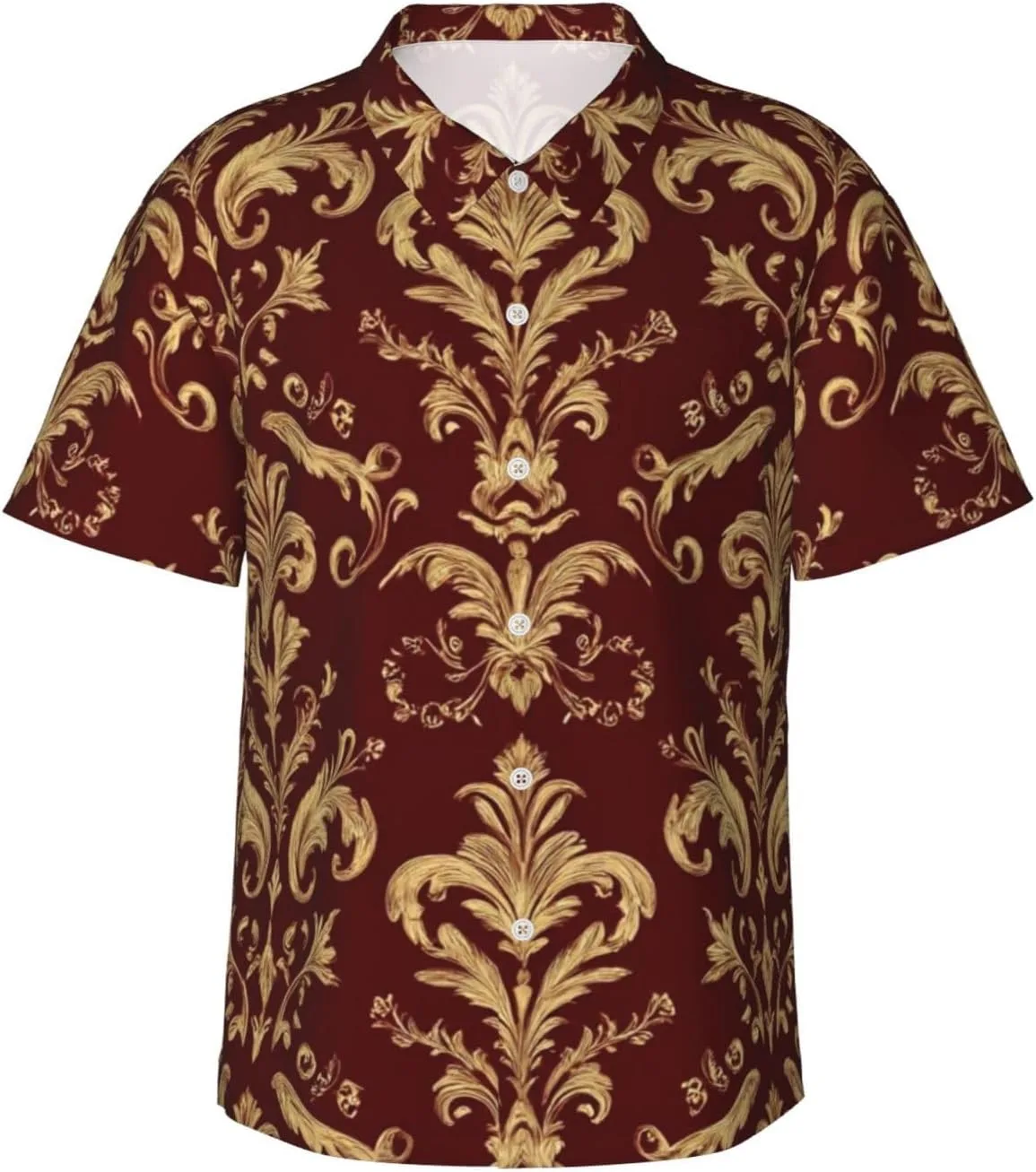 

Мужская гавайская рубашка с коротким рукавом WOEZKEX