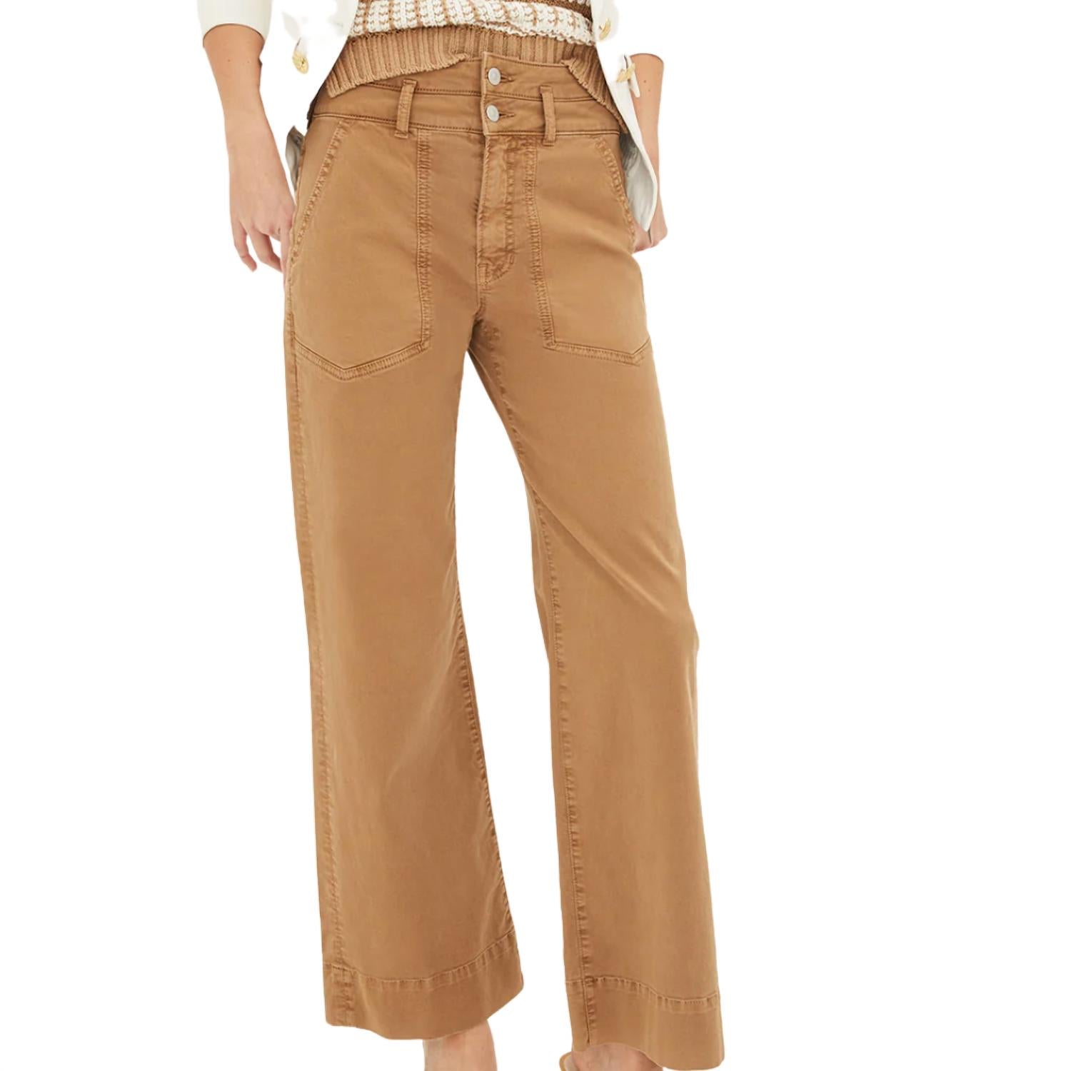 

Брюки Hilde Patch Pocket-Pocket в цвете охра Veronica Beard, цвет ochre
