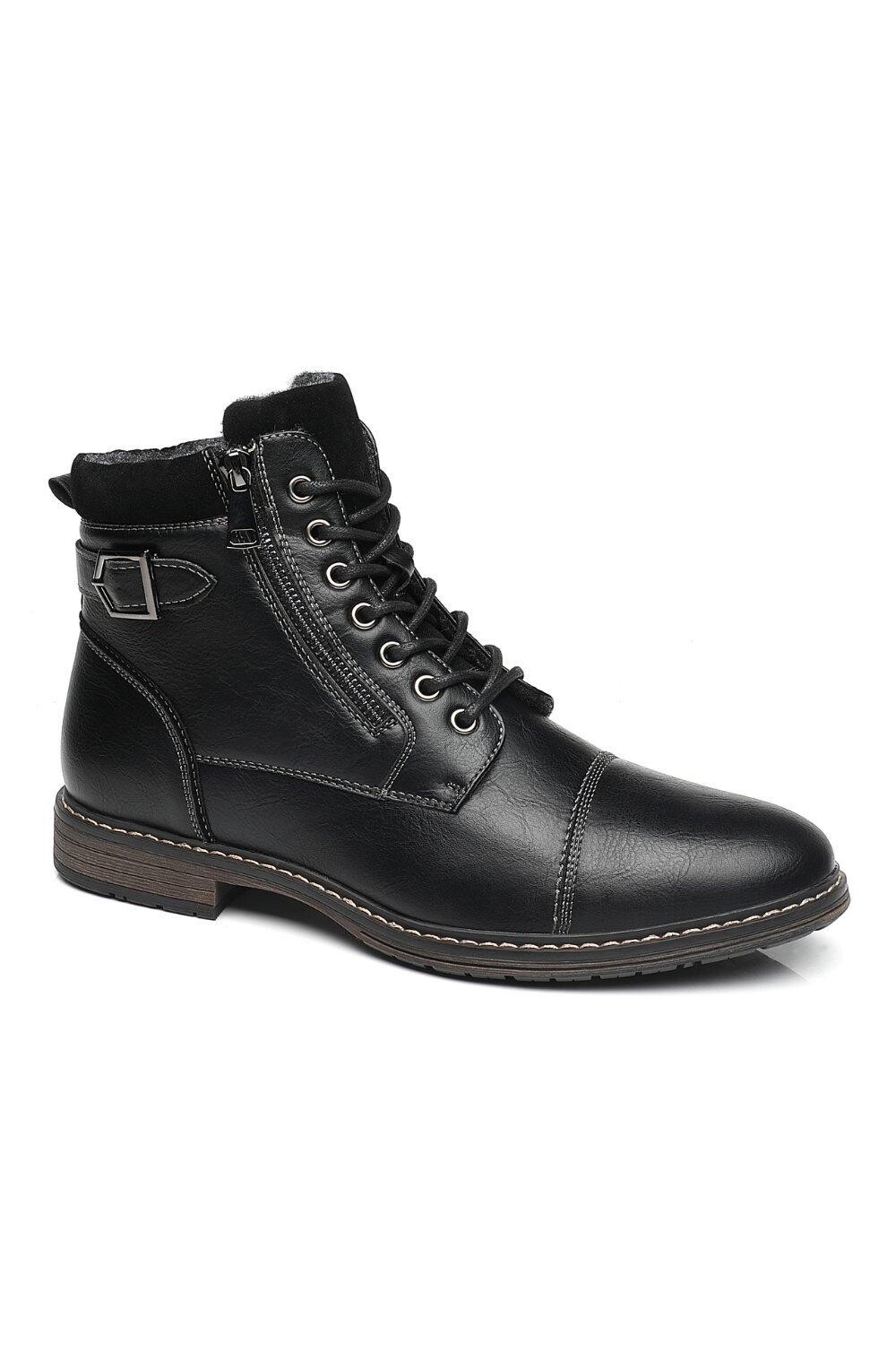 Ботинки Smart Work в офисном стиле на молнии Smart Chukka с шнуровкой и молнией TOP STAKA SHOES, черный — фото 2