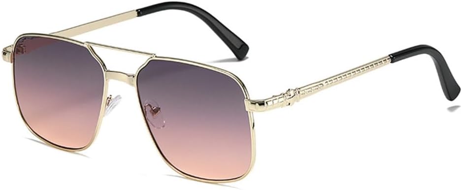 

Женские солнцезащитные очки в металлической квадратной оправе желтого цвета, модные очки с защитой от УФ-излучения для мужчин, винтажные очки с красными линзами MTZJH, Mtyj113 Pink Grey