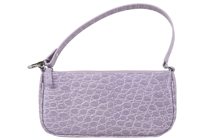 

By Far Женская кожаная сумка через плечо Rachel, фиолетовая