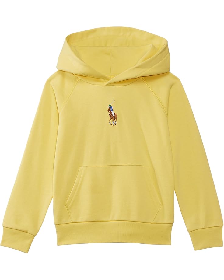 

Худи Polo Ralph Lauren Kids Big Pony French Terry Hoodie, цвет Oasis Yellow W/ Multi
