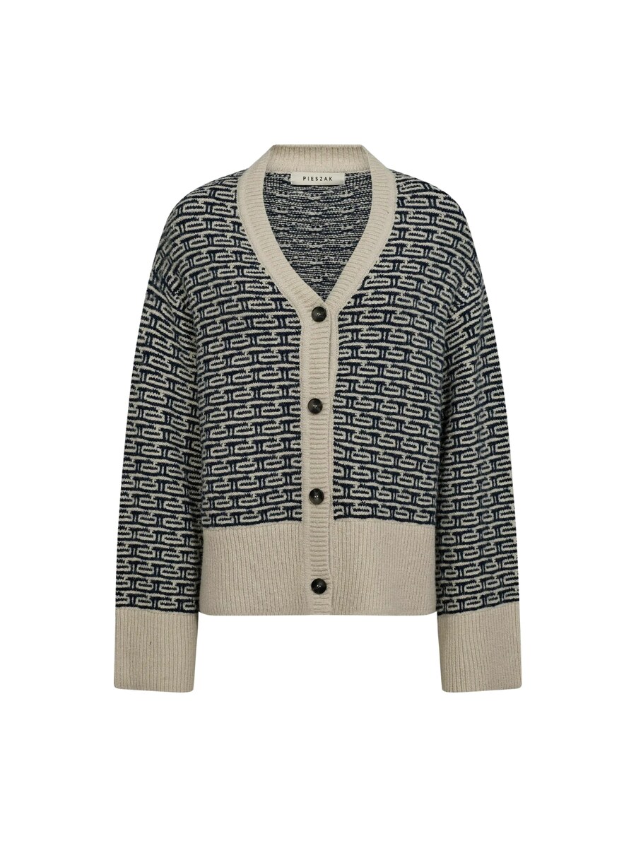 

Вязаный кардиган Pieszak Talia, темно-синий