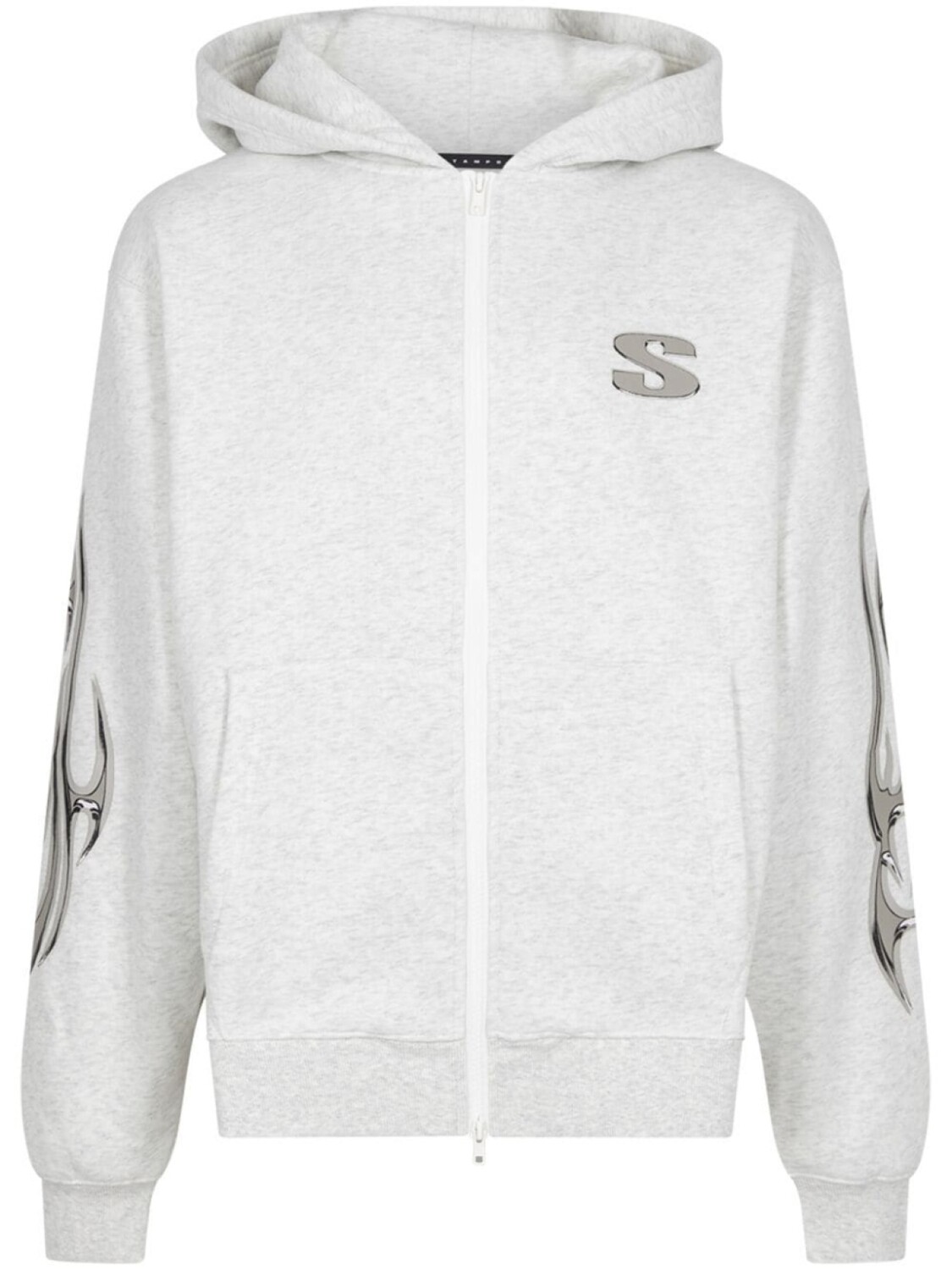 

Stampd худи Chrome Flame на молнии, серый