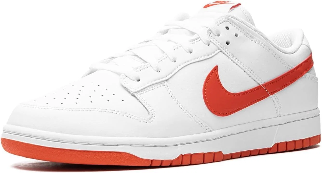 Кроссовки мужские Nike Dunk Low, цвет White Picante Red — фото 4