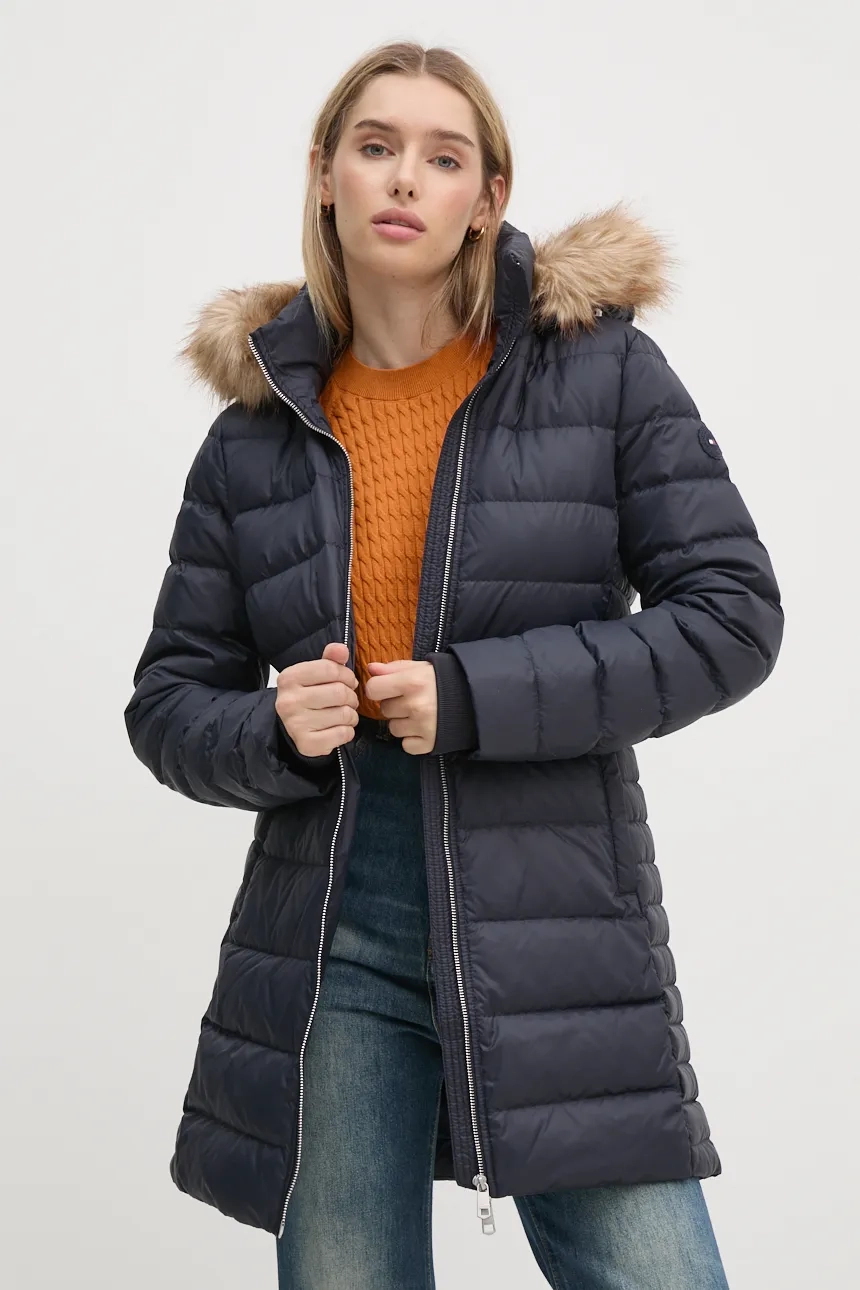 

Пуховик женский Tommy Hilfiger, темно-синий