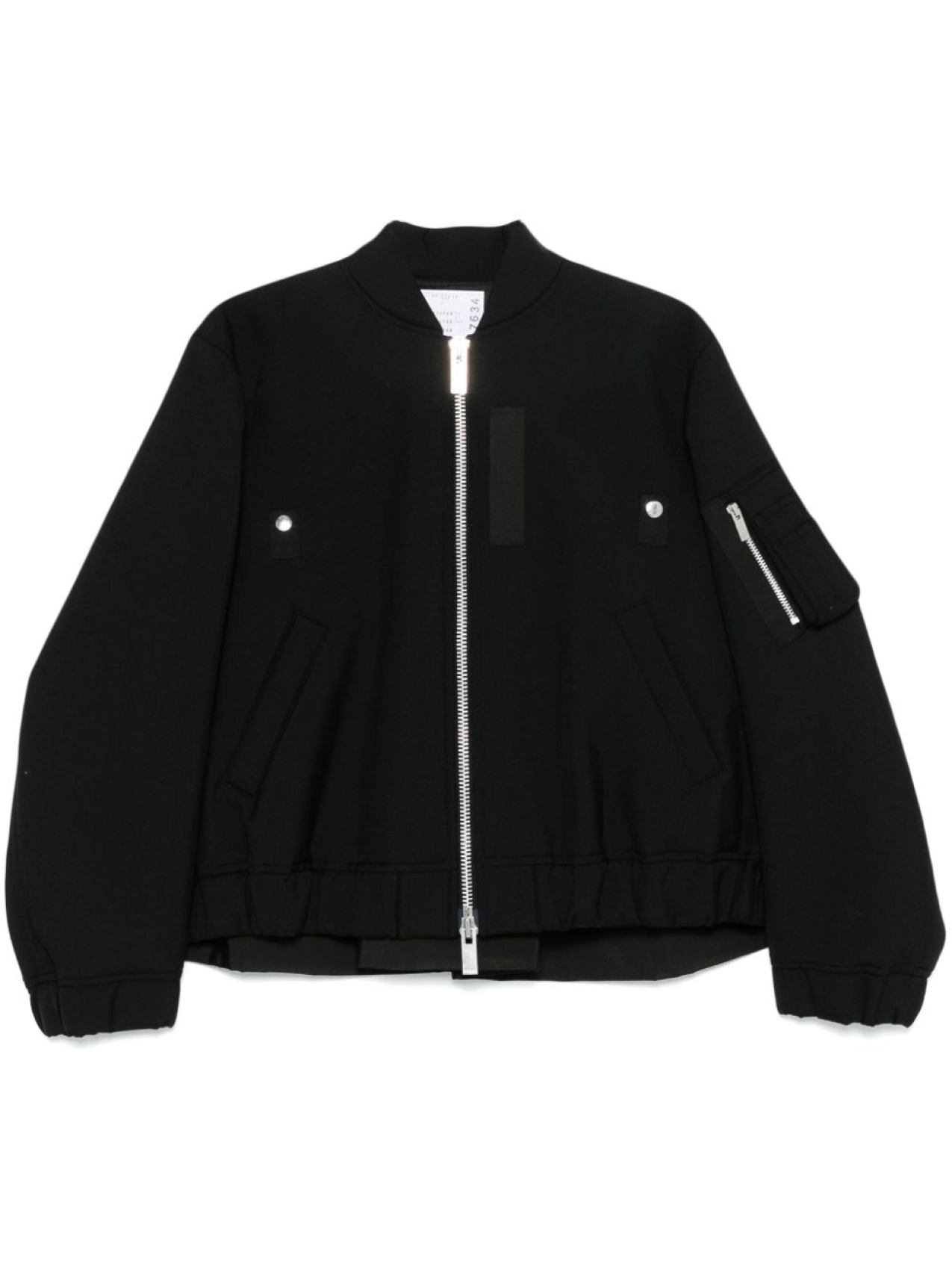 

Sacai бомбер со складками, черный