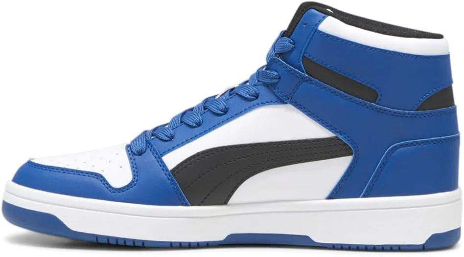 Мужские кроссовки PUMA Rebound Layup Mid, белый/черный — фото 3