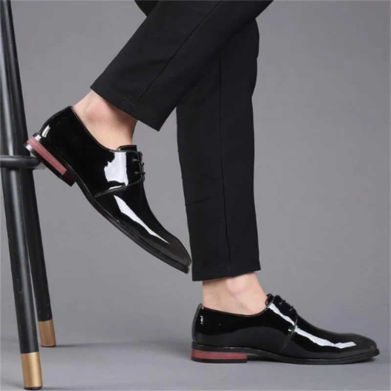 Лоферы кожаные Stylish Casual Shoes Commuting Shoes, серый ZUIAI — фото 4