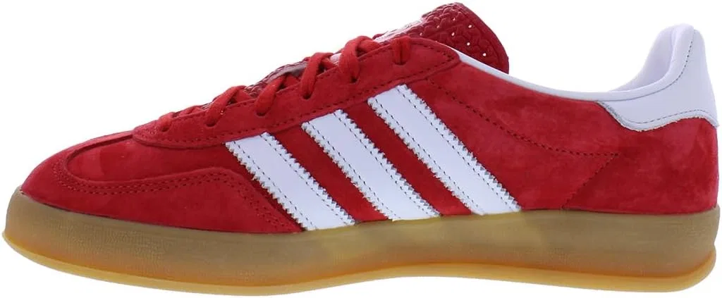 Мужские кроссовки Adidas Gazelle для дома, Red, White, Brown, Red — фото 4