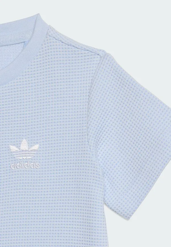 Обычный вафельный детский спортивный костюм Adidas Originals, Crystal Sky — фото 4