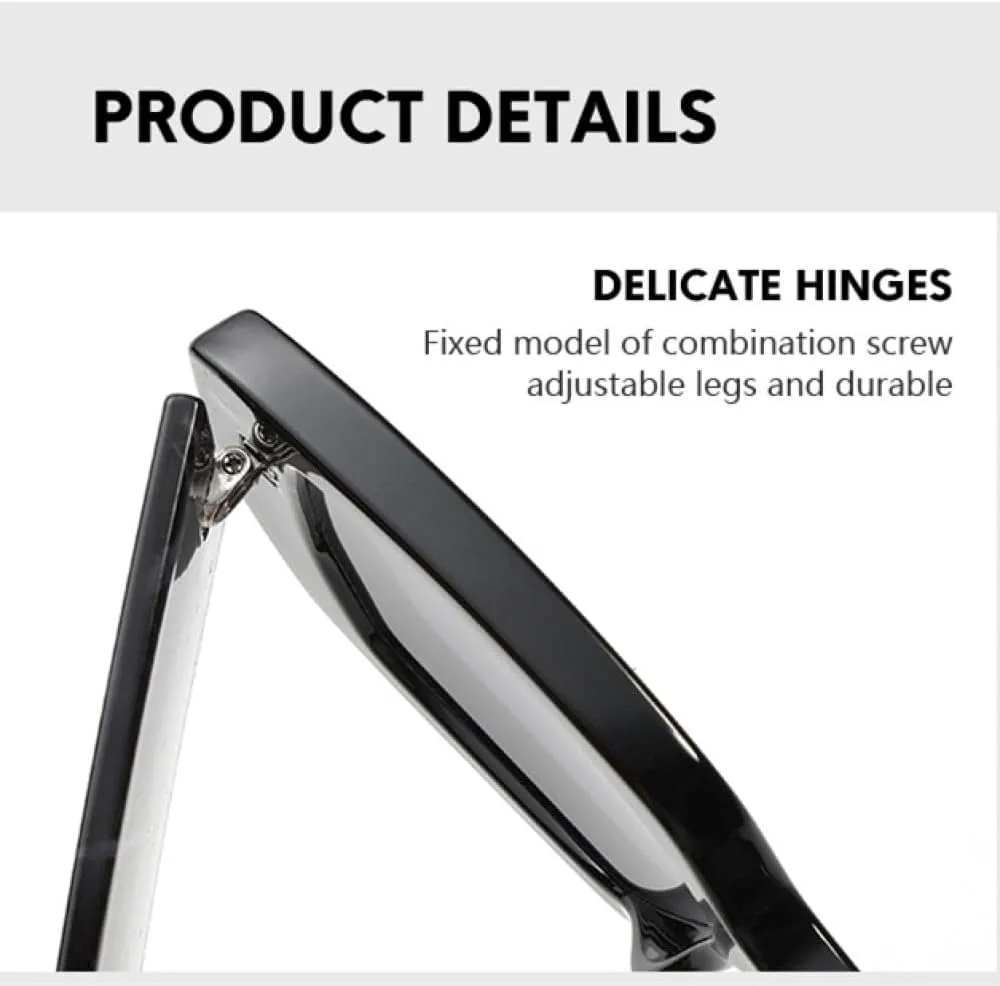 

Цветные солнцезащитные очки для женщин с широкими дужками, мужские дорожные солнцезащитные очки, мужские и женские очки с защитой от УФ-излучения UV400 TYUVIVO, Grey