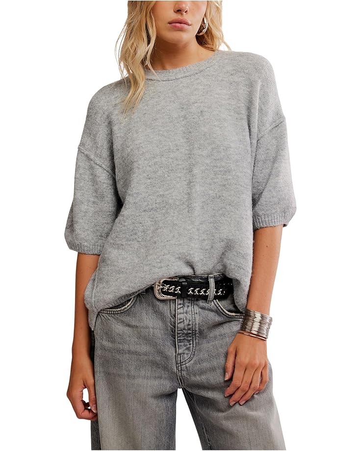 

Женский свитер Free People Margot Sweater Tee, Heather Grey