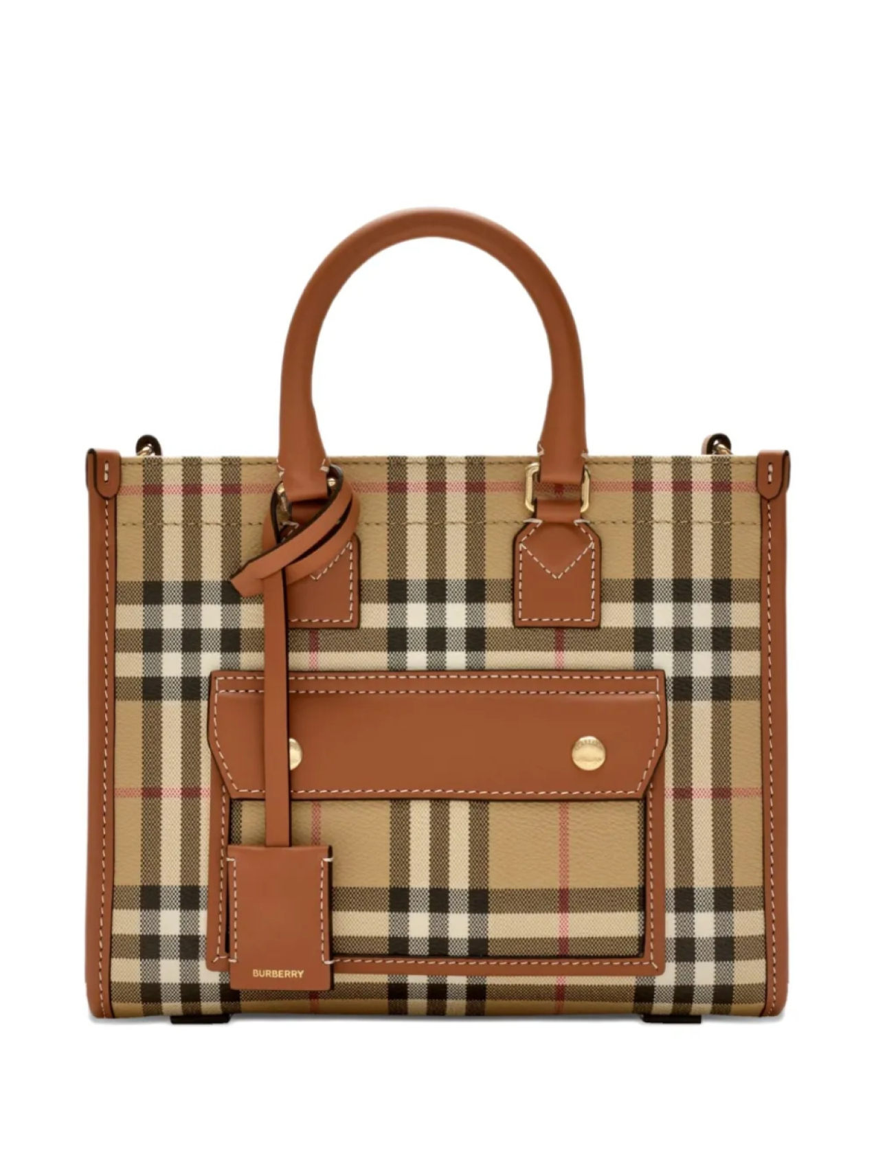 

Burberry маленькая сумка-тоут Freya, нейтральный