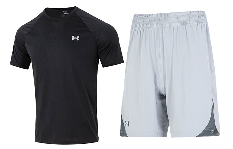 

Мужская повседневная спортивная одежда Under Armour, цвет Black+Gray