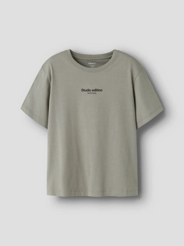 Name it Футболка NKMBRODY S/S NREG TOP в цвете «тень» — фото 3