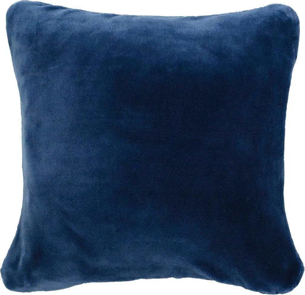 

Декоративная подушка Gözze "Premium Cashmere-Feeling Cushion", в тон одеялу Premium Cashmere-Feeling, чехол на подушку с наполнителем 50х50 см, синий