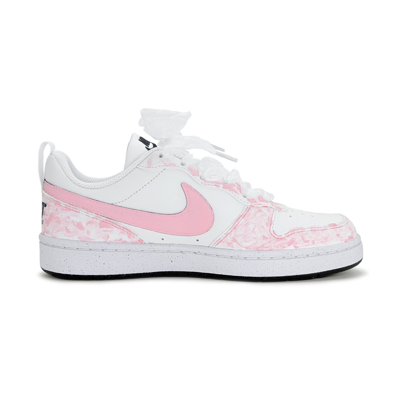 Court Borough Powder Dream Low top Skateboard Shoes Kids' Nike, розовый — фото 3