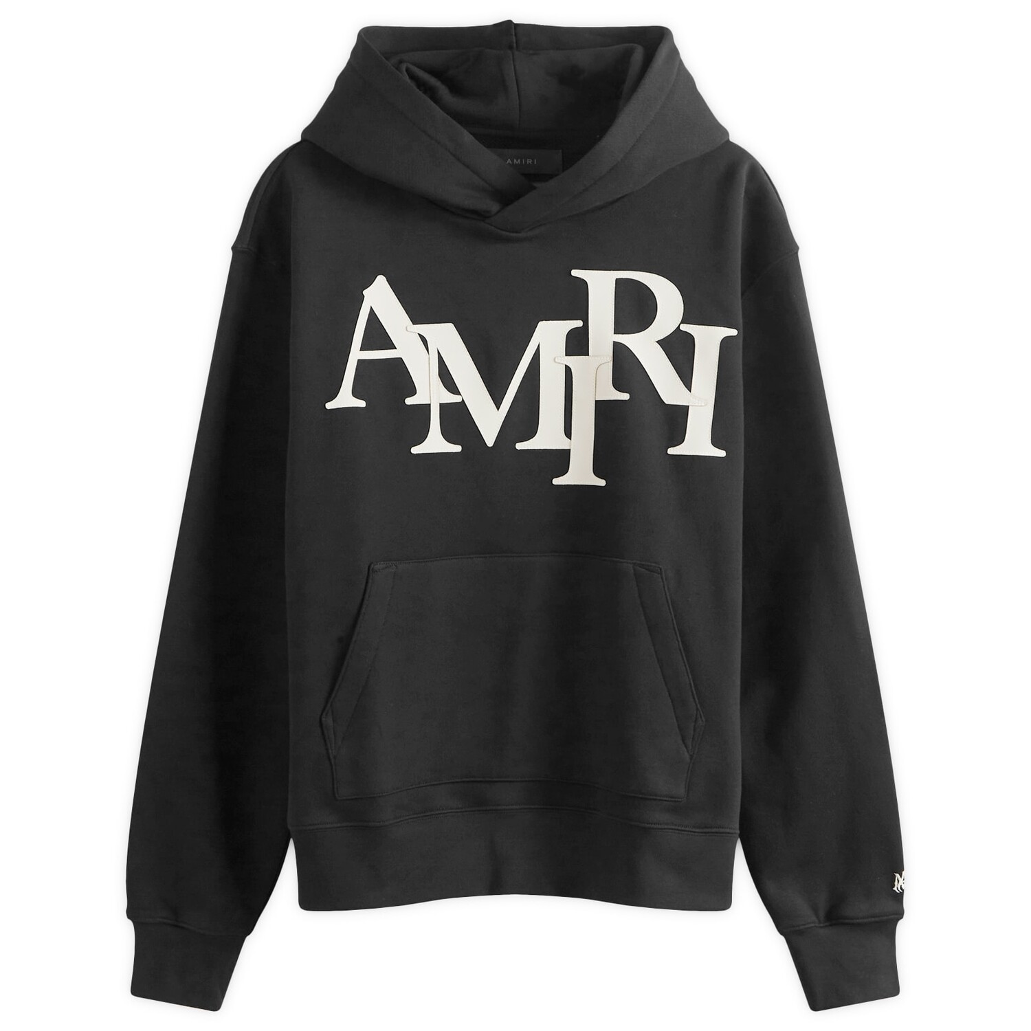 

Худи Amiri Staggered Logo Hoodie, черный