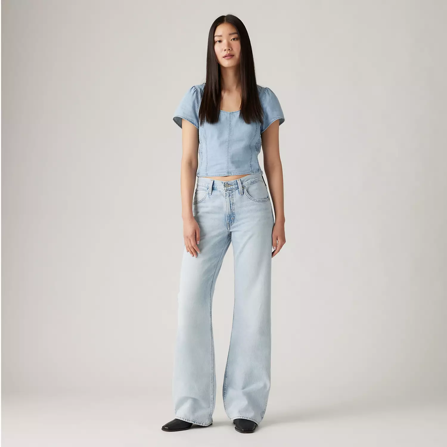 

94 мешковатые женские джинсы Bootcut Levi's, цвет Abraided Art - Light Wash