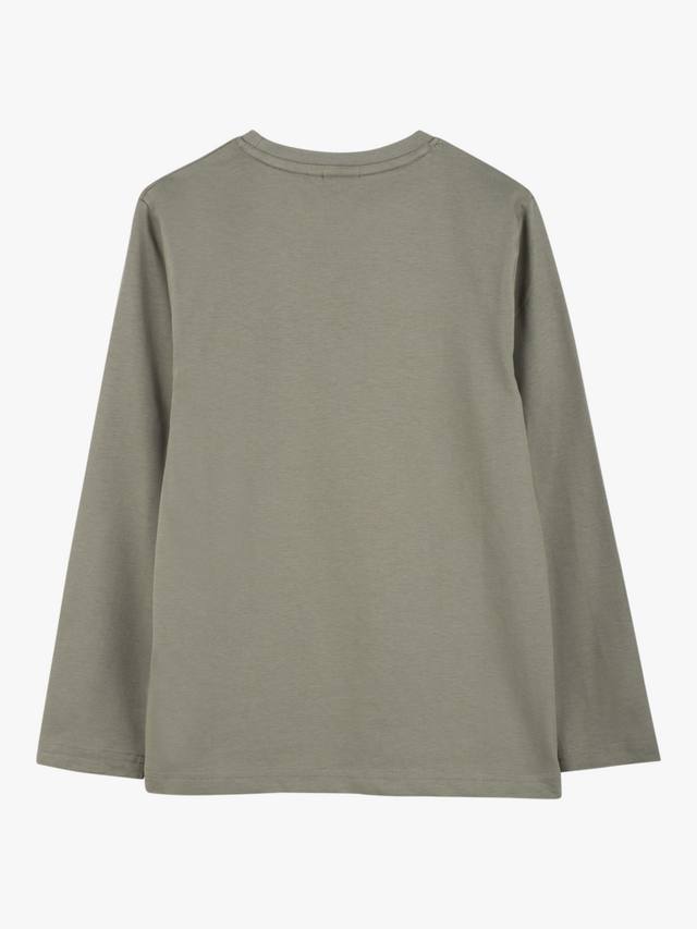 Детская хлопковая футболка с длинными рукавами HUGO BOSS, Green — фото 2