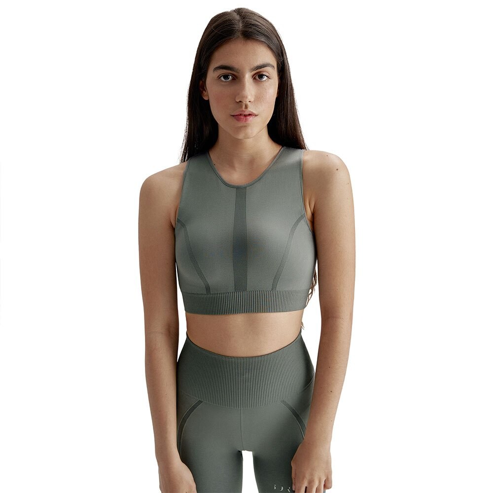 

Спортивный бюстгальтер Born Living Yoga Prima Seamless, зеленый