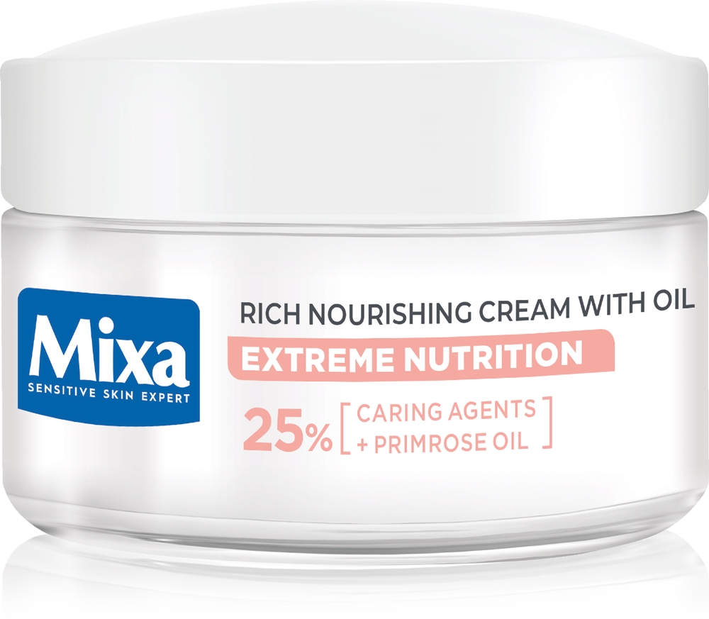 

Увлажняющий крем с чрезвычайно богатой питательной текстурой и маслом примулы вечерней Mixa, 50 мл