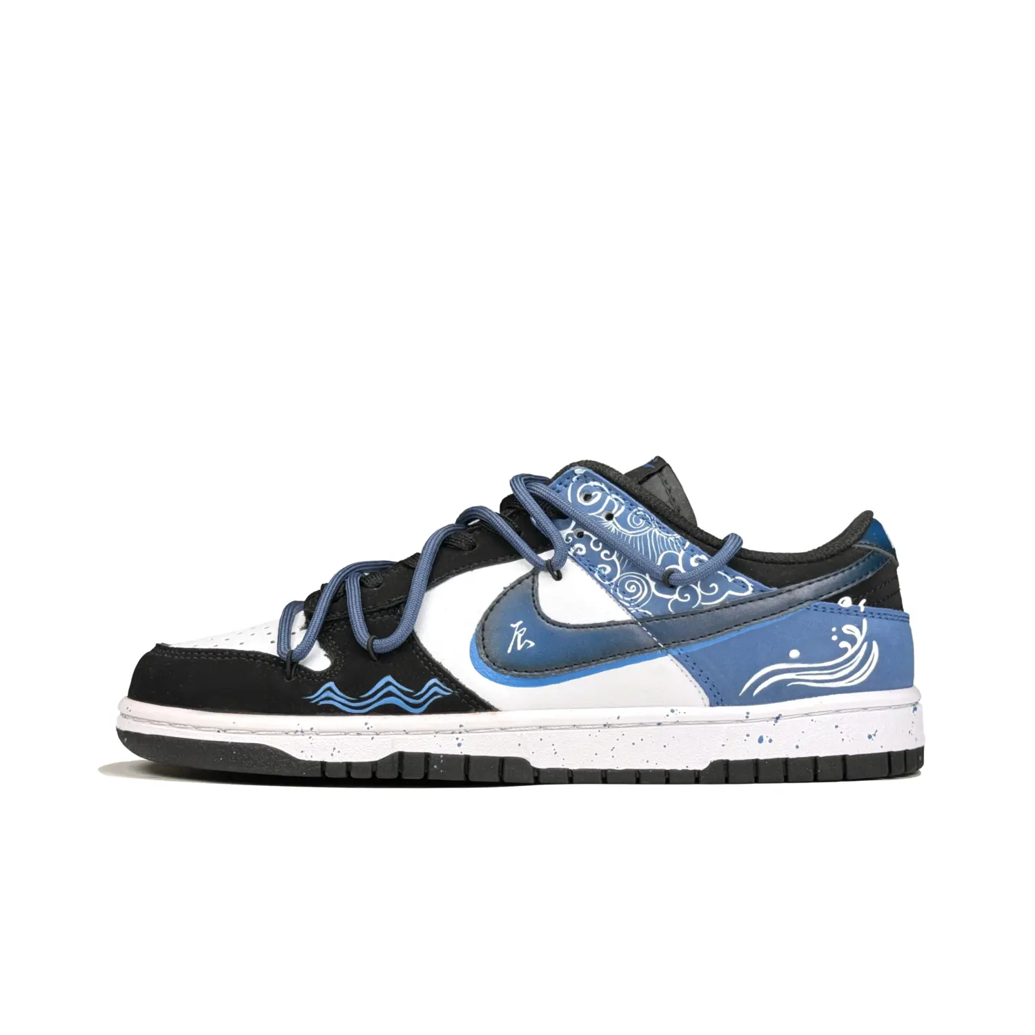 

Кроссовки Nike Dunk Skateboarding Shoes Unisex Low-top Black/white, цвет Dodger Blue