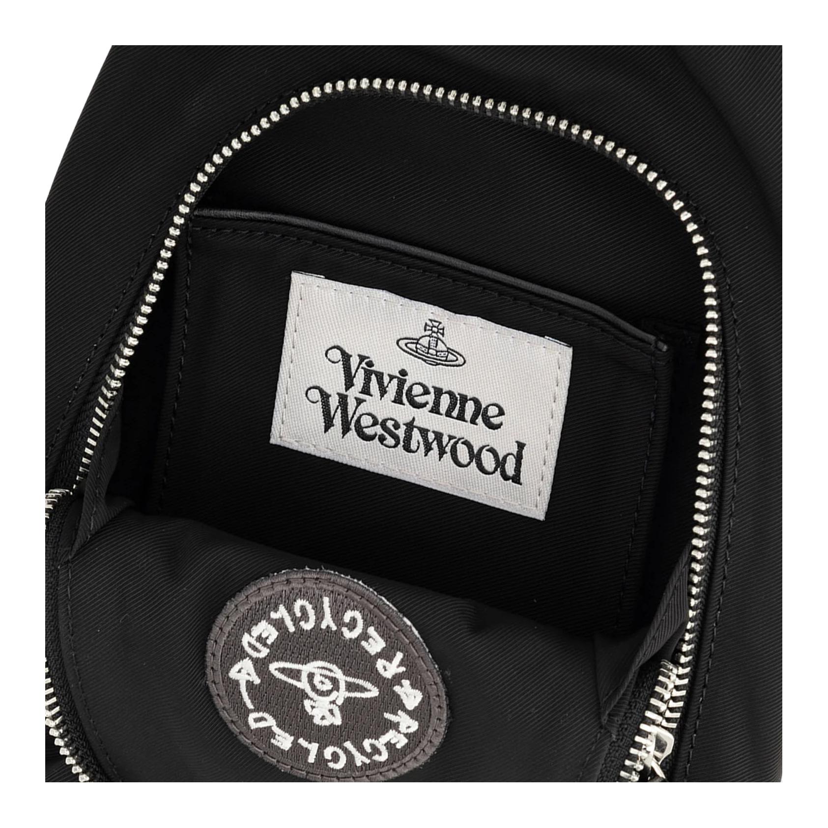 Vivienne Westwood Сумка-слинг из ткани Unisex Black — фото 3