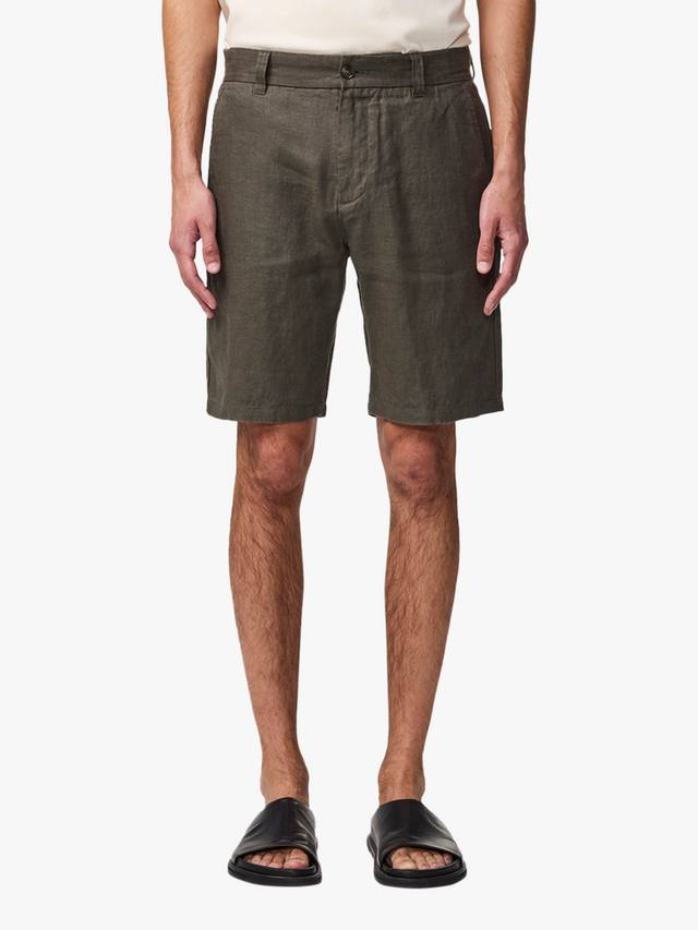 

Короткие шорты Crown Straight-Fit из льна NN.07, Croc Green