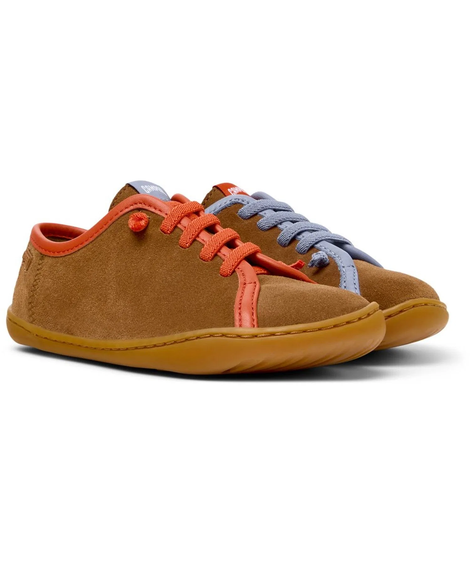 Детские кроссовки CAMPER TWINS KIDS из натуральной кожи коричневые