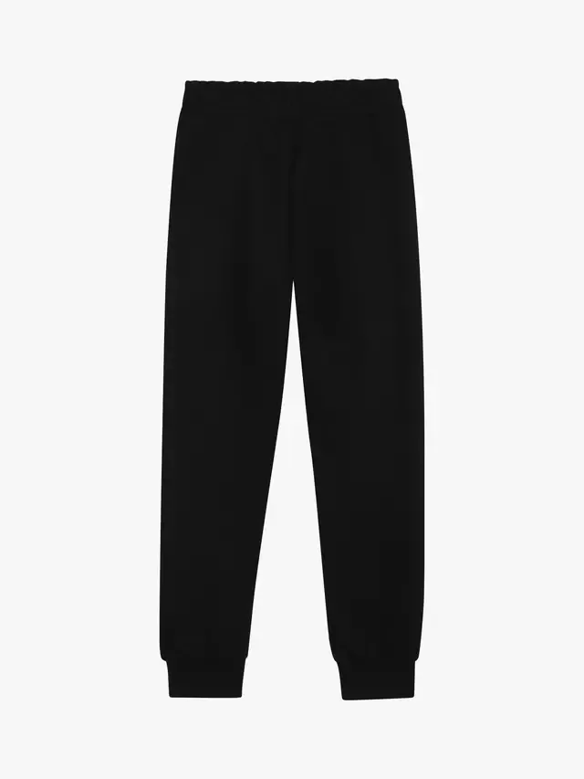 Детские спортивные штаны из смесовой хлопковой ткани HUGO BOSS, Black — фото 2