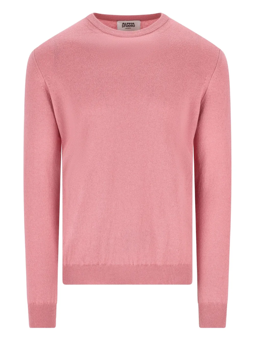 

Кашемировый свитер с круглым вырезом Alpha Studio, розовый