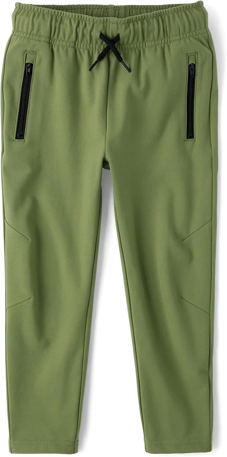 Детские спортивные брюки The Children's Place Soft Tech Pull on Jogger Pants, Olive